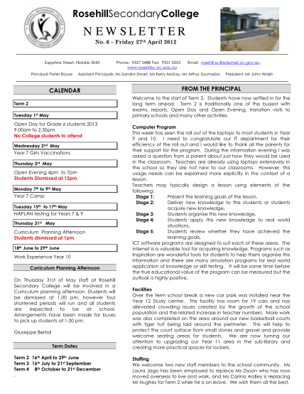 318421711-newsletter-rosehill-secondary-college-rosehillsc-vic-edu