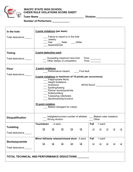 69 printable cheerleading tryout score sheet page 4 - Free to Edit ...