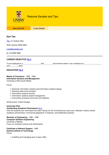 318717458-resume-sample-and-tips-university-of-new-south-wales
