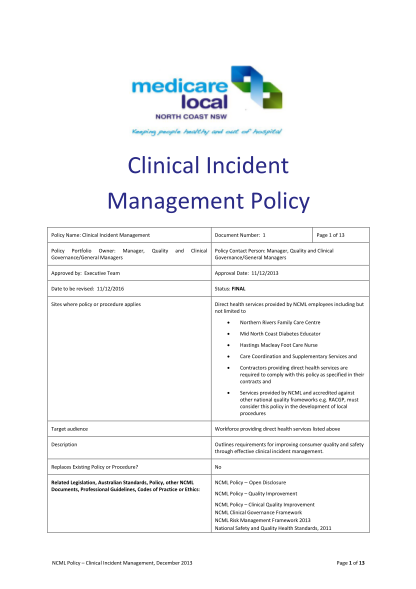 318786642-clinical-incident-management-policy-healthy-north-coast-healthynorthcoast-org