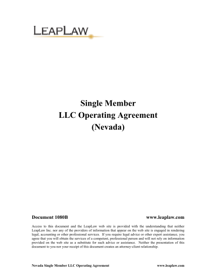 31884431-single-member-llc-operating-agreement-nevada-leaplaw