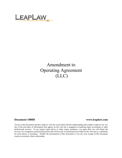 31884442-amendment-to-operating-agreement-leaplaw