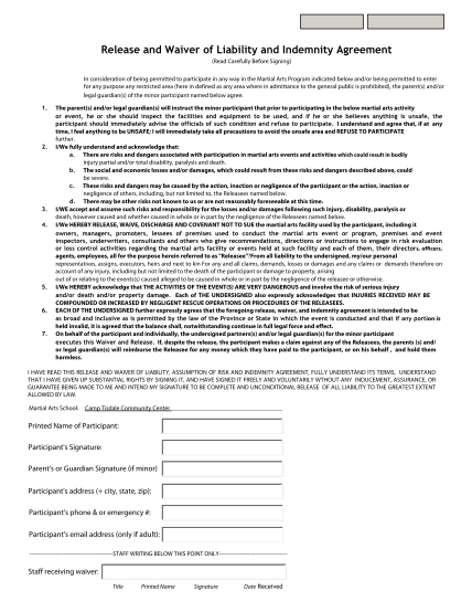 320141422-print-form-page-1-of-submit-by-email-1-release-and-waiver-of-liability-and-indemnity-agreement-read-carefully-before-signing-in-consideration-of-being-permitted-to-participate-in-any-way-in-the-martial-arts-program-indicated-below-and