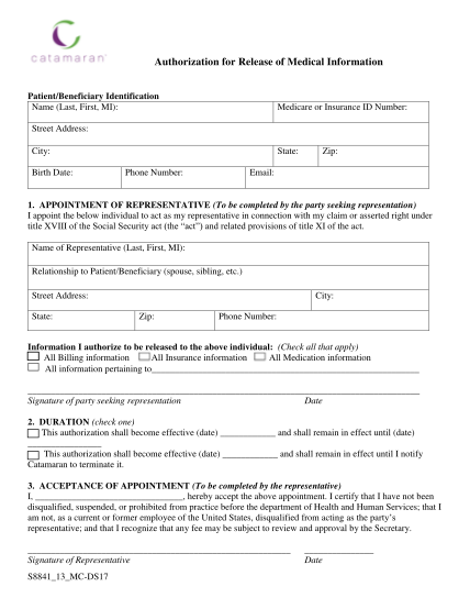 32024976-catamaran-pharmacy-confidential-information-release-form