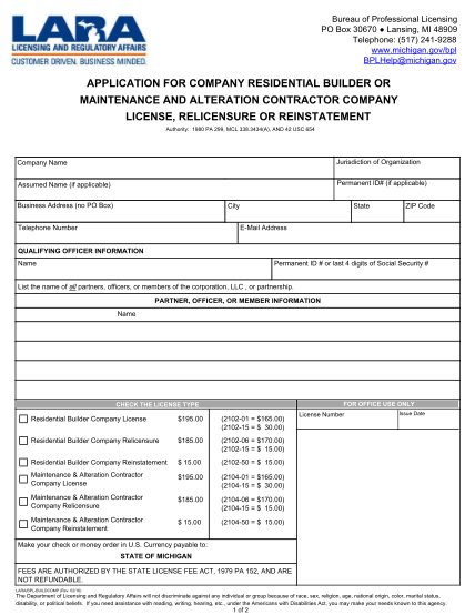 320332270-application-for-company-residential-builder-or-ma-contractor-company-license-relicensure-or-reinstatement-builder-app-michigan