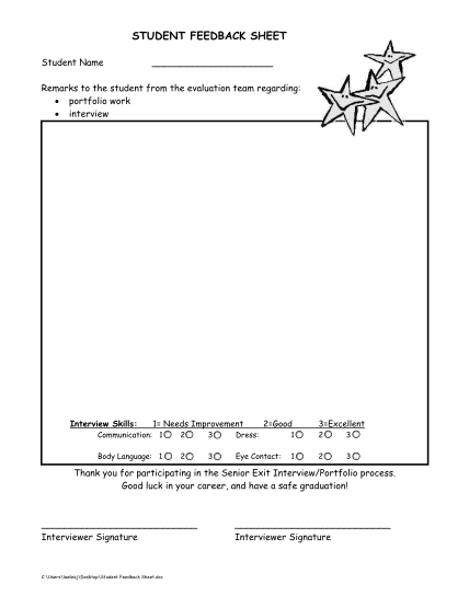 321887254-student-feedback-sheet-mcfarland-school-district