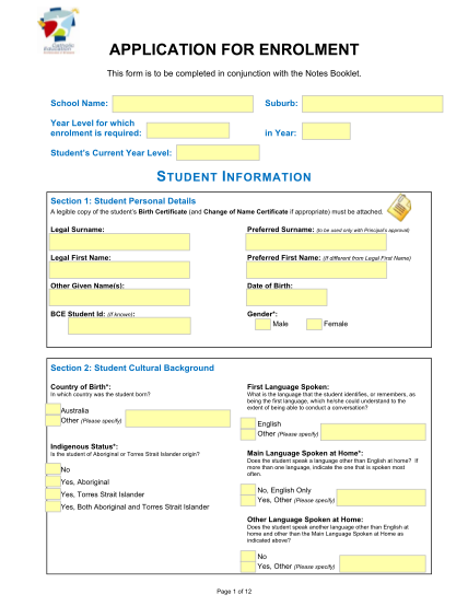 322043999-enrolment-form-template-for-e-version-20110208-stbenedicts-qld-edu