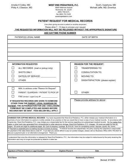 322218028-patient-request-for-medical-records-west-end-pediatrics