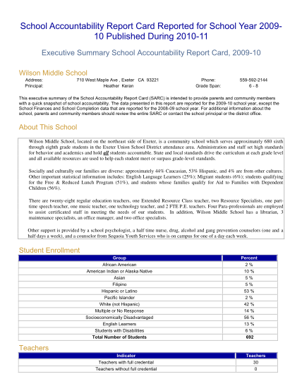 322481372-school-accountability-report-card-reported-for-school-year-200910-published-during-201011-executive-summary-school-accountability-report-card-200910-wilson-middle-school-address-principal-710-west-maple-ave-exeter-ca-93221-heather