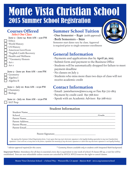 324075550-monte-vista-christian-school-2015-summer-school-registration-courses-offered-select-one-class-june-3-june-24-800-am-330-pm-ethics-world-history-us-history-american-govtecon-english-credit-recovery-health-and-wellness-geometry-honors