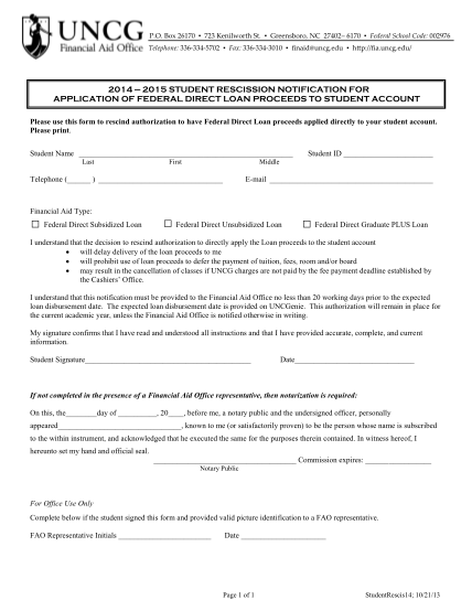 324138642-edu-2014-2015-student-rescission-notification-for-application-of-federal-direct-loan-proceeds-to-student-account-please-use-this-form-to-rescind-authorization-to-have-federal-direct-loan-proceeds-applied-directly-to-your-student-accou