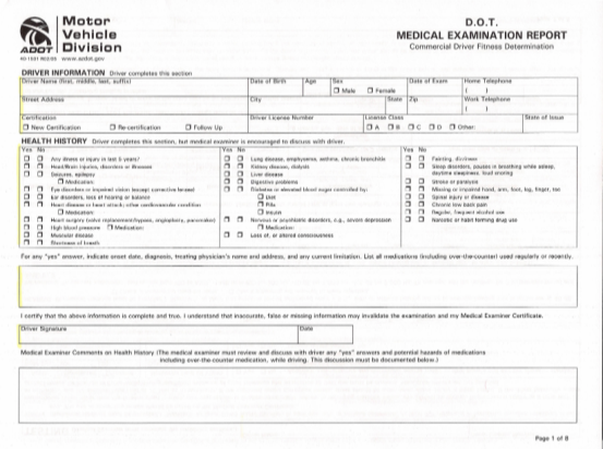 47 medical examination report form mcsa-5875 page 2 - Free to Edit 