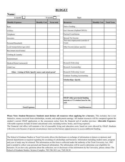 20 Personal Monthly Budget Template - Free to Edit, Download & Print ...