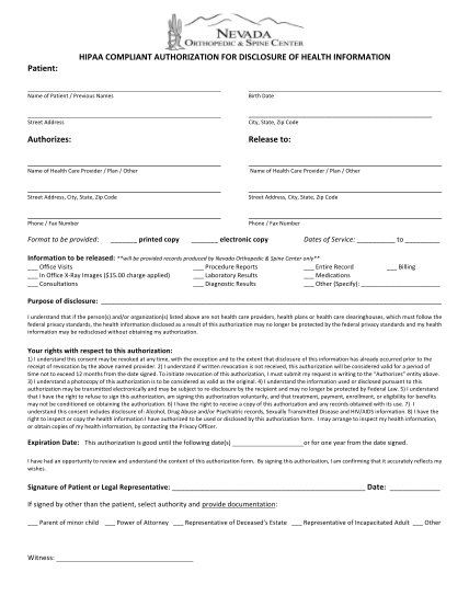 326153611-patient-hipaa-compliant-authorization-for-disclosure-of-health-information-authorizes-name-of-health-care-provider-plan-other-release-to-name-of-health-care-provider-plan-other-street-address-city-state-zip-code