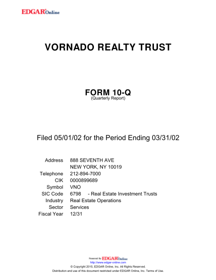 326402581-vornado-realty-trust-form-10-q-quarterly-report-filed-050102-for-the-period-ending-033102