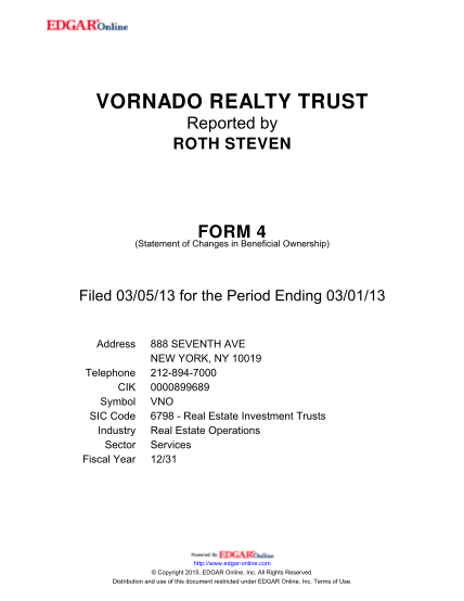 326404092-1-on-february-27-2009-the-reporting-person-received-a-grant-of-restricted-units-the-quotrestricted-unitsquot-of-vornado-realty-l