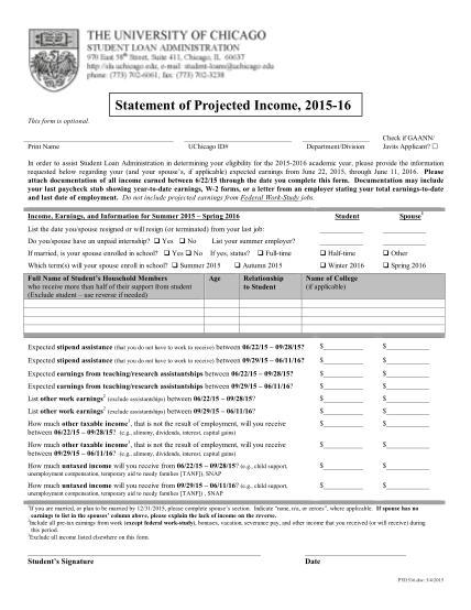 327294756-request-for-statement-of-projected-income-sla-uchicago