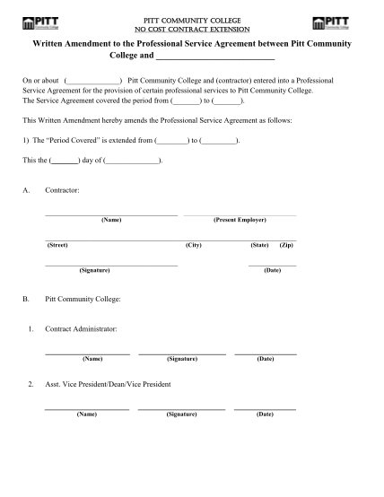 328406967-pcc-no-cost-contract-extension-template-pitt-community-college-pittcc
