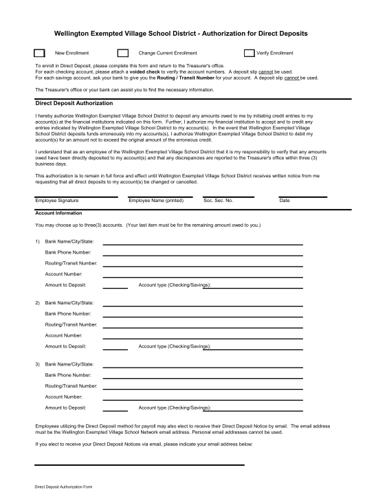 129 Authorization For Direct Deposit page 9 Free to Edit, Download