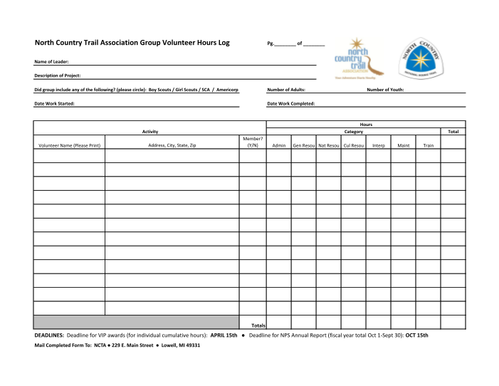 18 Printable volunteer hour sheet high school Forms and Templates -  Fillable Samples in PDF, Word to Download