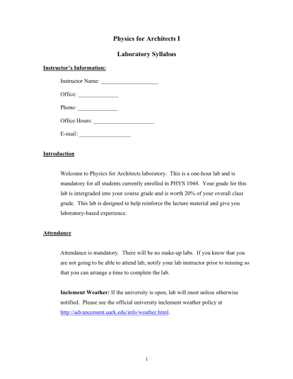328588217-physics-for-architects-i-laboratory-syllabus