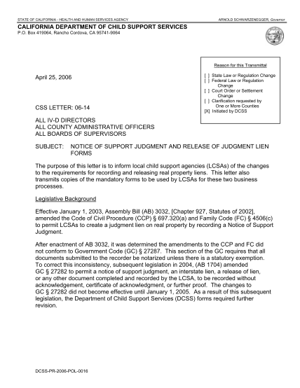 329001303-box-419064-rancho-cordova-ca-957419064-reason-for-this-transmittal-april-25-2006-css-letter-0614-state-law-or-regulation-change-federal-law-or-regulation-change-court-order-or-settlement-change-clarification-requested-by-one-or-more