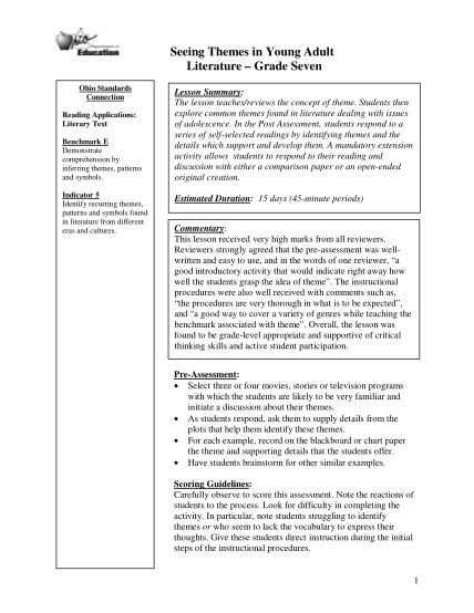 329375614-seeing-themes-in-young-adult-literature-grade-seven-ims-ode-state-oh