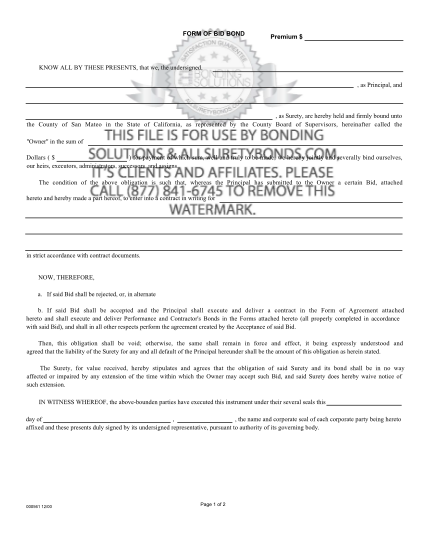 32947526-california-form-of-bid-bondpdf-surety-bond