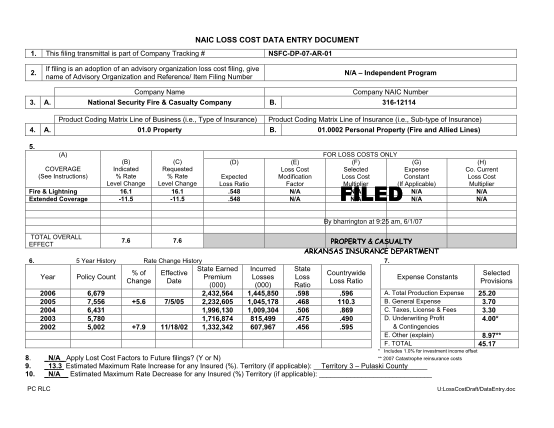 329490767-form-rf-1-naic-loss-cost-data-entrydoc-insurance-arkansas