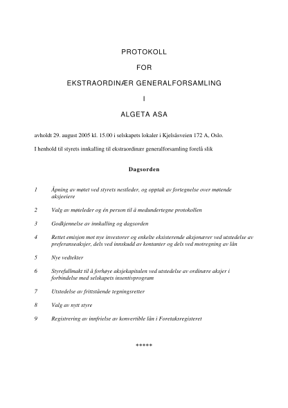329896780-protokoll-for-ekstraordinr-generalforsamling-i-algeta-asa