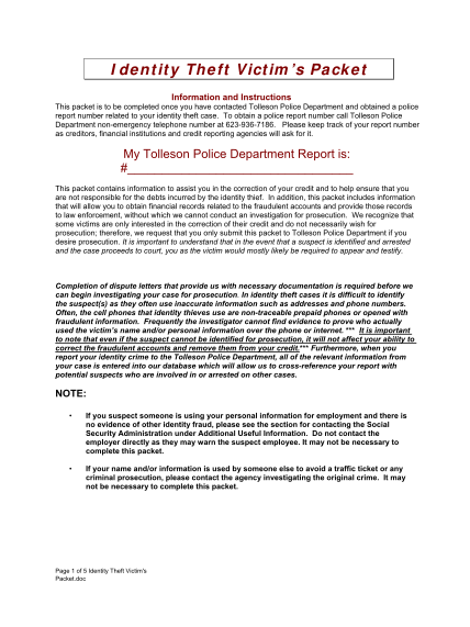 19 Identity Theft Police Report Example Free To Edit Download And Print Cocodoc