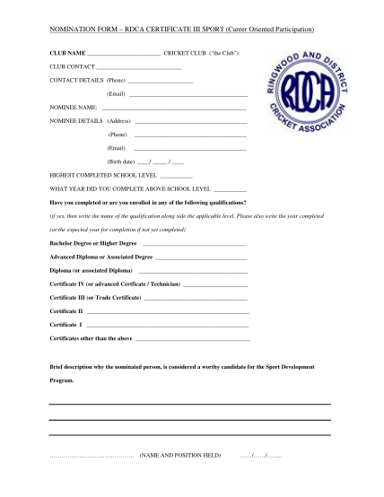 33071065-nomination-form-rdca-certificate-iii-sport-rdcacom