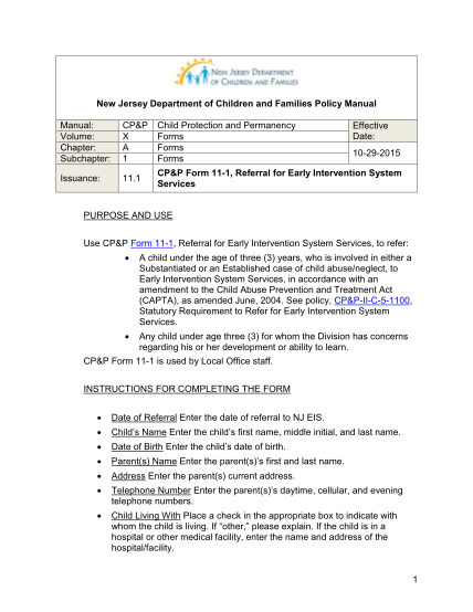 332170664-cpampp-form-11-1-referral-for-early-intervention-system-nj