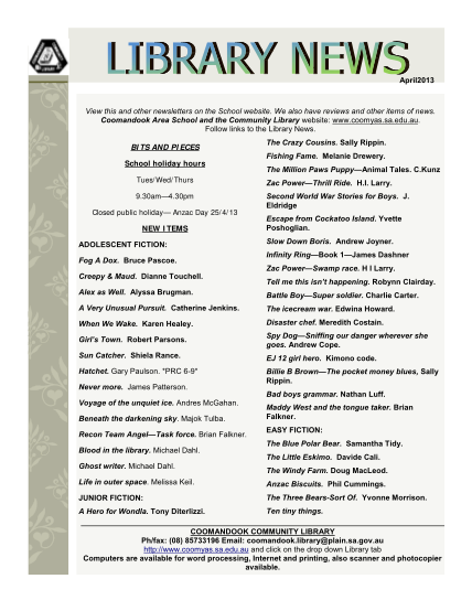 332343187-view-this-and-other-newsletters-on-the-school-website-coomyas-sa-edu