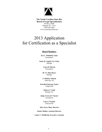 333202950-2013-certification-application-final-the-north-carolina