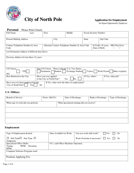 33343185-employment-application-fillable-city-of-north-pole