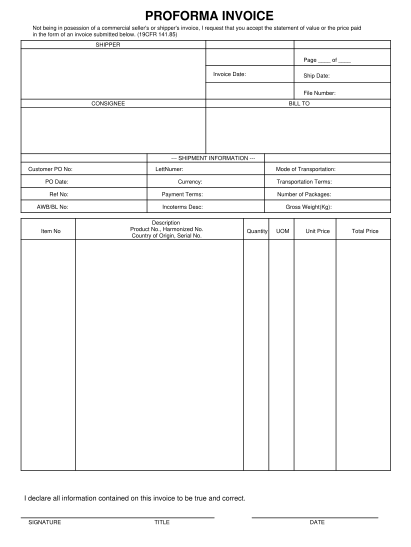 109 Dhl Proforma Invoice page 4 - Free to Edit, Download & Print | CocoDoc