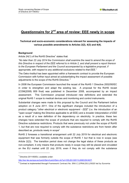 334152896-questionnaire-for-2nd-area-of-review-eee-newly-in-scope-rohs-exemptions-oeko