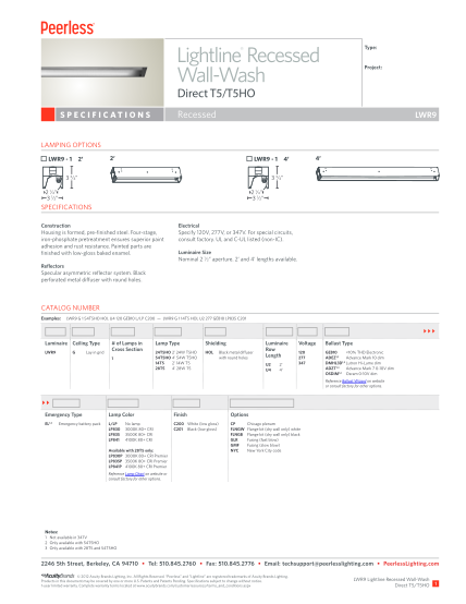 33500403-lwr9-lightline-recessed-wall-wash-direct-t5t5ho-spec-sheet-specifications