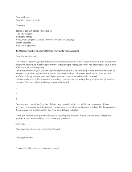 335296499-template-complaint-letter-2-heres-a-second-template-that-can-be-used-to-voice-a-grievance-with-an-organization-you-have-done-business-with