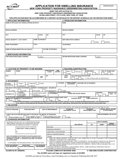 66 acord form 125 - Free to Edit, Download &amp; Print | CocoDoc