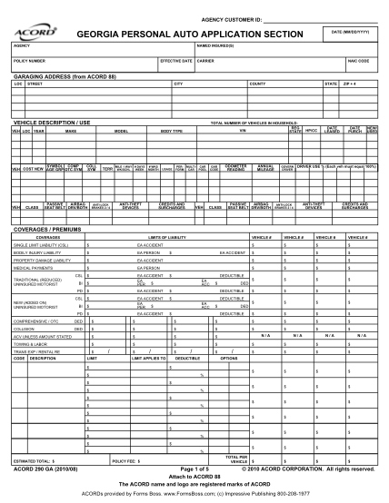 33539196-georgia-personal-auto-application-section-acord-forms