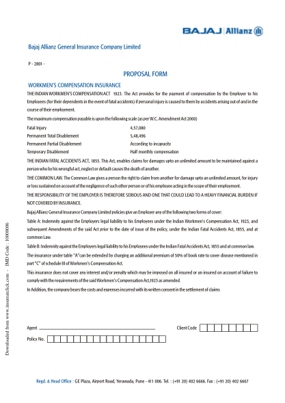 33544752-fillable-bajaj-allianz-workmens-compensation-proposal-form