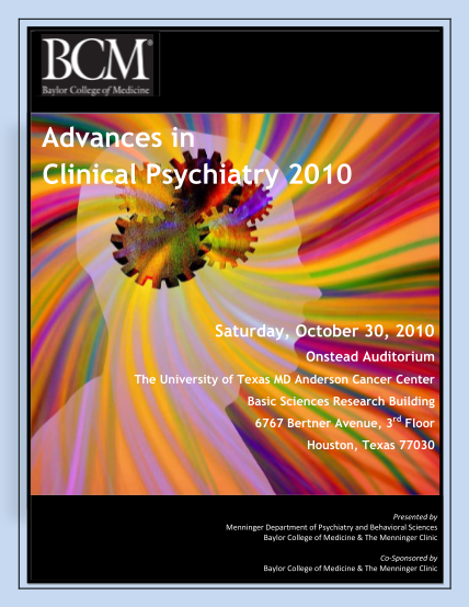 336094990-advances-in-clinical-psychiatry-2010-cme-activities-baylorcme