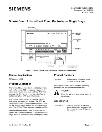33632315-smoke-control-listed-heat-pump-controller-siemens-building