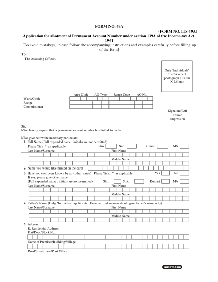 33675121-form-no-49a-form-no-its-49a-application-for-allotment-of
