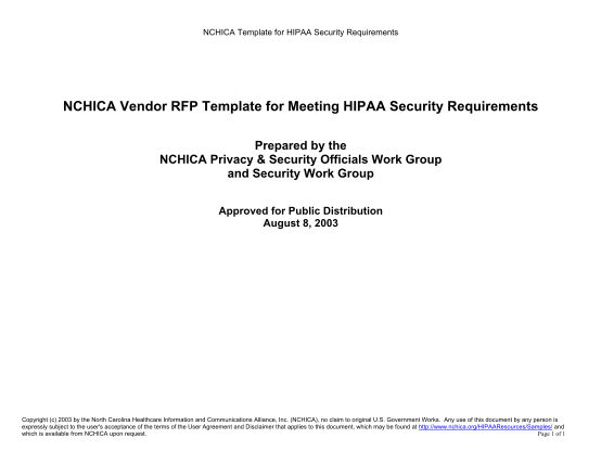 33690564-nchica-vendor-rfp-template-for-meeting-hipaa-security-bb