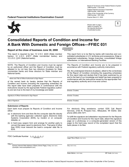 337575235-ffiec-031-consolidated-reports-of-condition-and-income-for-a-bank-with-domestic-and-foreign-offices-fdic