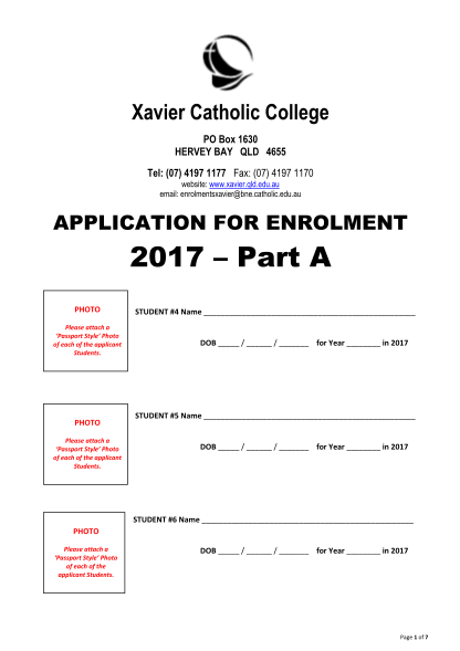 337824333-xavier-catholic-college-po-box-1630-hervey-bay-qld-4655-tel-07-4197-1177-fax-07-4197-1170-website-www-xavier-qld-edu