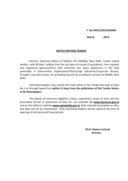 337923705-290122013ngma-march-2014-notice-inviting-tender-director-national-gallery-of-modern-art-ngma-new-delhi-invites-sealed-tenders-with-90-days-validity-from-the-last-date-of-receipt-of-quotations-from-reputed-and-registered